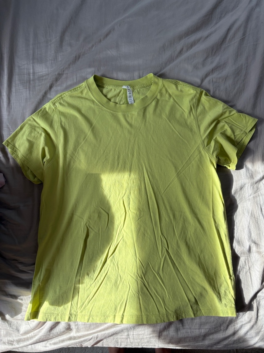 lululemon athletica Short Sleeve Crew Tee in Lime